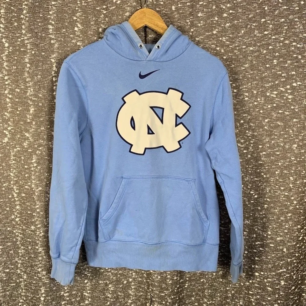 Nike University of North Carolina Tar Heels Hoodie Sweatshirt Size Medium